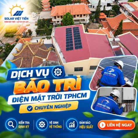 Dịch Vụ Bảo Trì Điện Mặt Trời TPHCM Chuyên Nghiệp
